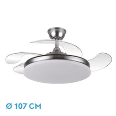 Ventilador de techo TRIDENTE níquel