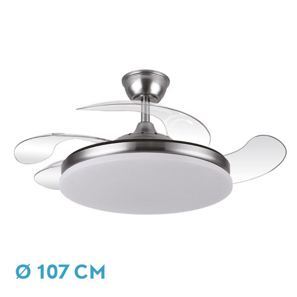 Ventilador de techo TRIDENTE níquel