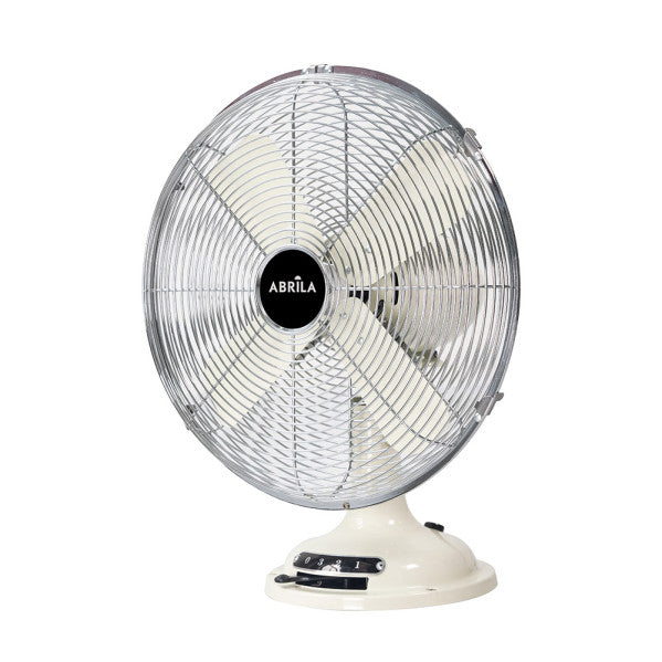 Ventilador de sobremesa Capitolio 37W Crema/Cromo
