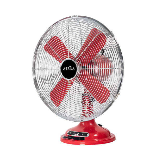Ventilador de sobremesa Capitolio 37W Rojo/Cromo