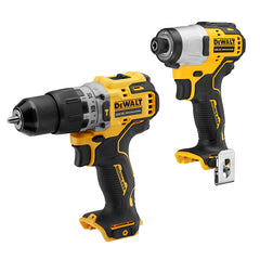 Kit taladro percutor DEWALT 12 XR + atornillador de impacto XR2 bat. 3Ah