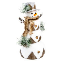 Figura muñeco de nieve 45 cm