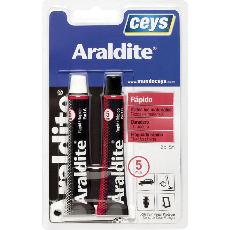 Araldite rápido grande 15+15 ml