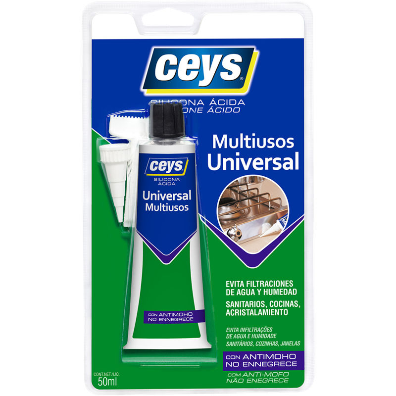 Silicona universal translúcida 50 ml Ceys