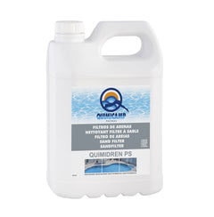 Tratamiento para filtros de arenas Quimidren PS líquido 5L - Tu piscina y jardín - Productos QP